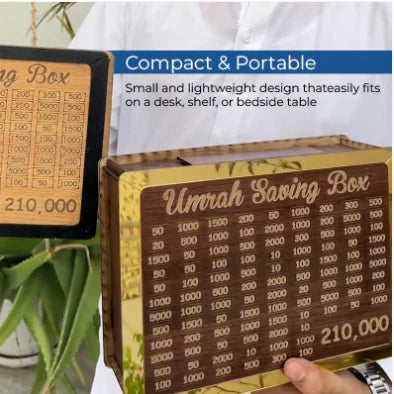 8mm High Quality Acralic Umrah Saving Box